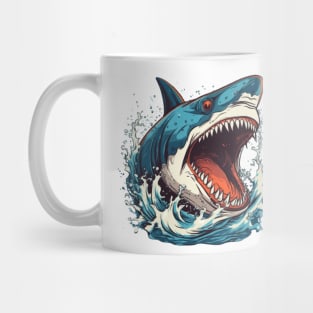 SHARK AND JAWS COLORED CARTOON STYLE, CROCO Mug
